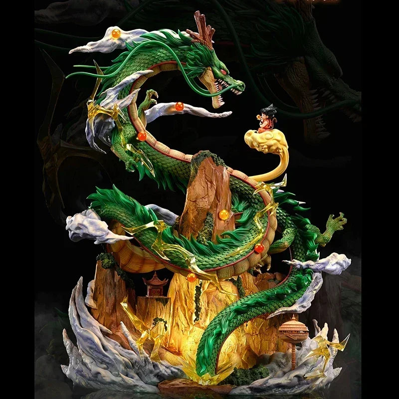 22cm Dragon Ball Z Shenron Figurine Goku And Wish Shenron Anime Figures PVC Action Statue Collection Model Toys Christmas Gifts 22cm Dragon Ball Z Shenron Figurine Goku And Wish Shenron Anime Figures PVC Action Statue Collection Model Toys Christmas Gifts